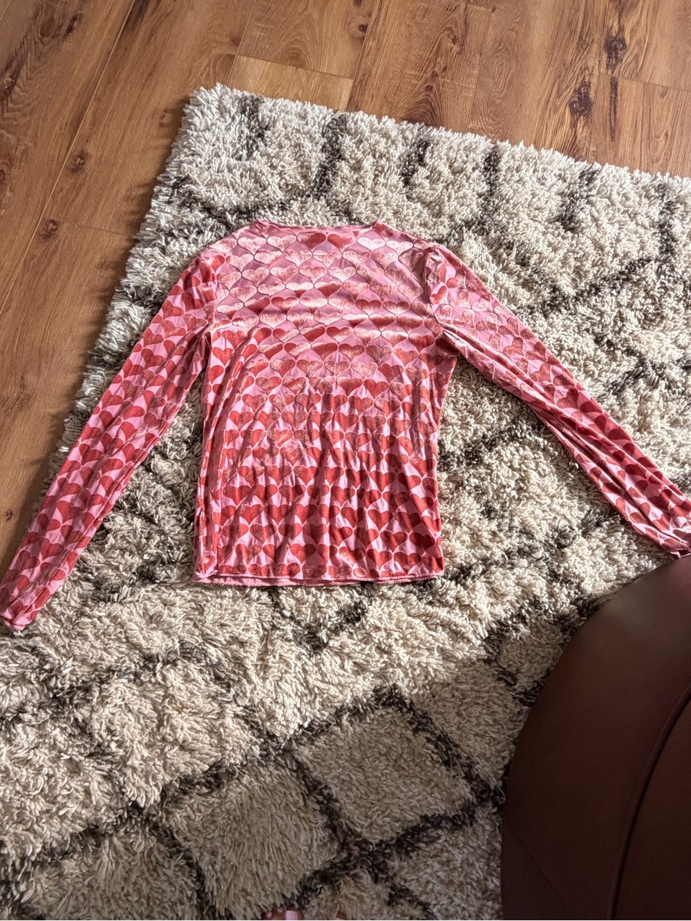 DAVI & DANI Pink Patterned Long-Sleeve Tee